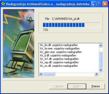 Proces nadogradnje datoteka